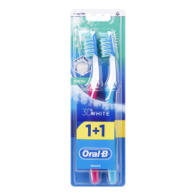 Oral B Toothbrush 3D White Fresh Medium 2 pcs