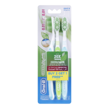 Oral B Toothbrush Ultra Thin Sensitive Green Extra Soft 3 pcs