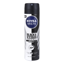 Nivea Men Black & White Invisible Deodorant Spray 150 ml