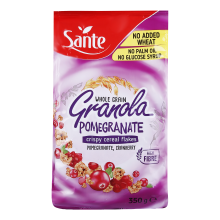 Sante Granola Crispy Muesli with Gel Cubic Blueberry Pomegranate and Dried Cranberry