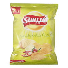 Chipsy potato chips with hot and lemon flavor 40\44g.