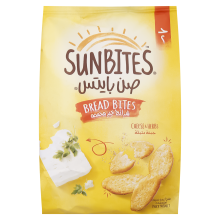 Sunbites slices of toasted bread with the taste of seasoned cheese