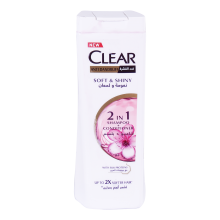 Clear Anti Dandruff 2 in 1 Shampoo + Conditioner Soft & Shiny with Silk Proteins