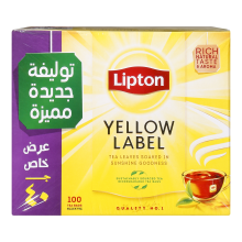 Lipton Yellow Label Black Tea 100 Tea Bags