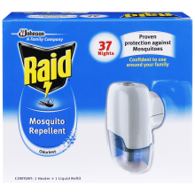 Raid Mosquito Repellent 1 Heat + 1 Liquid Refill