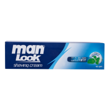 man look shaving cream with mint