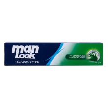 man look shaving cream with aloe vera