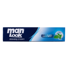 man look shaving cream with mint