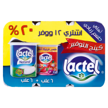 Lactel natural + Lactel clowny yogurt