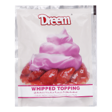 Dreem whipped topping with strawberry