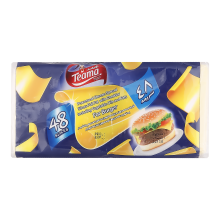 Teama Milk Processed Cheese Slices For Burger 48 Slices