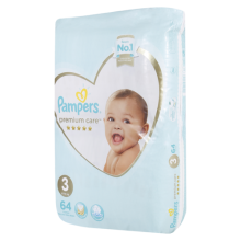 Pampers Premium Care Size 3 From 6-10 kg 64 Diapers